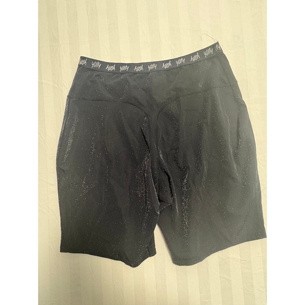 Yitty Black Shimmer Biker Shorts XL/1X Shapewear Active